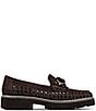 Donald Pliner Hansine Woven Suede Bit Strap Lugged Loafers - Image 2