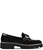 Donald Pliner Hansine Woven Suede Bit Strap Lugged Loafers - Image 2