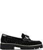 Donald Pliner Hansine Woven Suede Bit Strap Lugged Loafers - Image 2