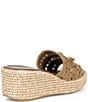 Donald Pliner Jakkir Raffia Macrame Platform Wedge Slide Sandals - Image 5