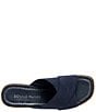 Color:Navy - Image 4 - Jocelyn Elastic Platform Cork Wedge Sandals
