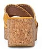 Color:Sungold - Image 3 - Jocelyn Suede Platform Cork Wedge Sandals
