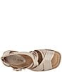 Color:Pale Gold - Image 4 - Junnah Metallic Leather Sandals