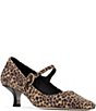 Donald Pliner Kalani Leopard Print Suede Mary Jane Pumps - Image 1