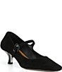 Donald Pliner Kalani Suede Mary Jane Kitten Heel Pumps - Image 1