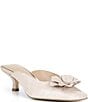 Donald Pliner Kalinna Metallic Leather Floral Mule Pumps - Image 1