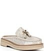 Donald Pliner Lyndall Metallic Tassel Mules - Image 1