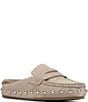 Donald Pliner Melodee Suede Shearling Lined Studded Penny Mules - Image 6