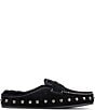 Donald Pliner Melodee Suede Shearling Lined Studded Penny Mules - Image 2