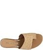 Color:Camel - Image 4 - Melros Raffia Banded Slide Sandals
