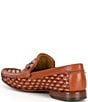 Color:Cognac - Image 3 - Men's Dacio Woven Bit Loafers