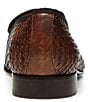 Color:Cognac - Image 3 - Men's Spirrow Woven Leather Tassel Slip-Ons