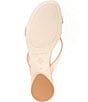 Color:Coral - Image 6 - Mida Leather Strappy Slide Sandals