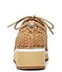 Color:Natural - Image 3 - Napoli Woven Wedge Oxfords