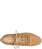 Color:Natural - Image 4 - Napoli Woven Wedge Oxfords
