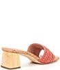 Color:Coral - Image 2 - Nayla Crochet Toe-Post Slide Sandals