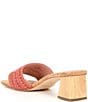 Color:Coral - Image 3 - Nayla Crochet Toe-Post Slide Sandals