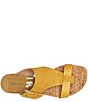 Color:Dijon - Image 4 - Ofelia Suede Buckle Slide Sandals