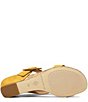 Color:Dijon - Image 5 - Ofelia Suede Buckle Slide Sandals
