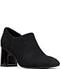 Donald Pliner Pleeze Crepe Elastic Croco Block Heel Shooties - Image 1
