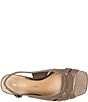 Donald Pliner Primm Metallic Leather Slingback Raffia Wedge Sandals - Image 4