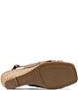 Donald Pliner Primm Metallic Leather Slingback Raffia Wedge Sandals - Image 5