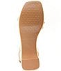 Color:Platino - Image 6 - Rosalie Metallic Leather Strappy Espadrille Sandals