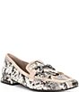 Donald Pliner Saeli Snake Embossed Leather Kilt Bit Buckle Loafers,Specials : American Fashion Style Bags On Sale