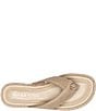Donald Pliner Samiya Metallic Leather Platform Thong Sandals - Image 4