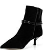 Donald Pliner Saylor Suede Point Toe Kitten Heeled Booties - Image 4