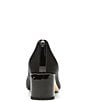 Color:Black - Image 3 - Suzette Stretch Fabric Block Heel Pumps