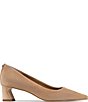 Donald Pliner Talani Suede Pointed Toe Block Heel Pumps - Image 2