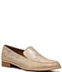 Color:Light Bronze - Image 1 - Tamryn Brushed Metallic Leather Loafers