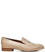 Color:Light Bronze - Image 2 - Tamryn Brushed Metallic Leather Loafers