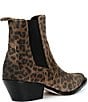 Donald Pliner Tayden Leopard Print Western Suede Block Heel Booties - Image 2