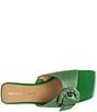 Color:Emerald - Image 4 - Tracie Lizard Print Leather Buckle Slides