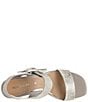 Color:Pewter - Image 4 - Vixi Tumbled Metallic Leather Buckle Detail Sandals