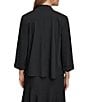 Donna Karan 3/4 Sleeve Open Front Cardigan Jacket - Image 2