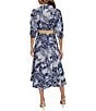 Donna Karan Abstract Print Button Front Shirt Dress, Color:Ink Multi - Image 2