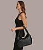 Donna Karan Amagansett Shoulder Bag, Color:Black/Gold - Image 5