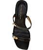 Donna Karan Bailey Double Banded Lizard Print Dress Mules - Image 5