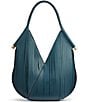 Donna Karan Baldwin Mini Lasercut Fringe Shoulder Bag, Color:Hudson Green - Image 2