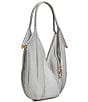 Donna Karan Baldwin Mini Lasercut Fringe Shoulder Bag, Color:Zinc Grey - Image 5