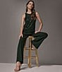 Donna Karan Beaded Geometric Pattern Crew Neck Sleeveless Sweater Tank - Image 6