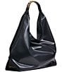 Donna Karan Bellmore XL Smooth Hobo Bag, Color:Black/Gold - Image 1