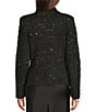Donna Karan Boucle Notch Lapel Long Sleeve Double Breasted Blazer - Image 2