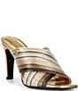Donna Karan Breigh Metallic Dress Slides - Image 1