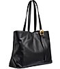 Donna Karan Brocade Leather Tote Bag - Image 4