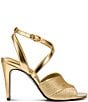 Donna Karan Brooks Strappy Metallic Sandals - Image 2
