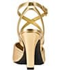 Donna Karan Brooks Strappy Metallic Sandals - Image 3